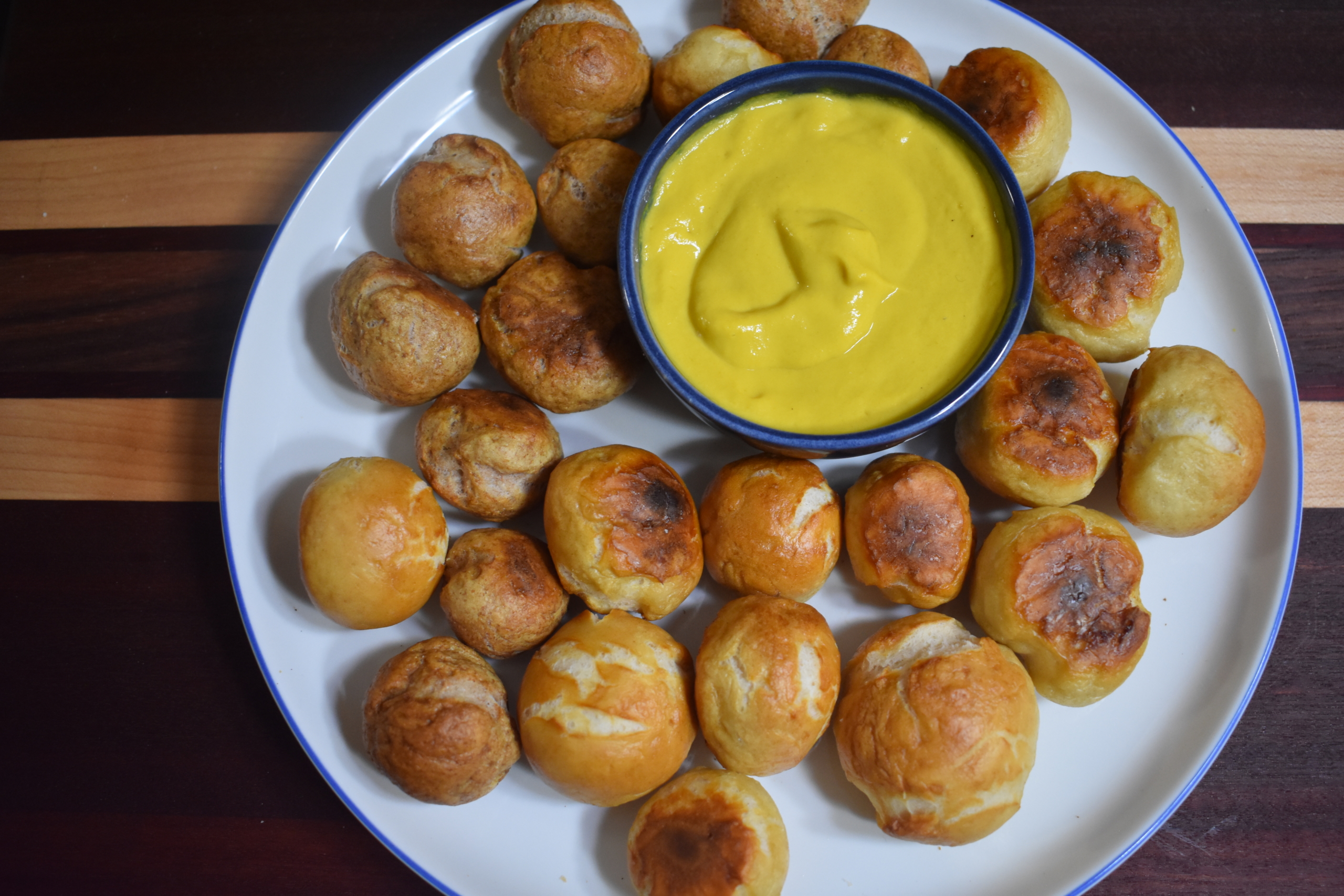 Pile of pretzel bites