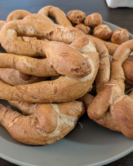Whole wheat pretzels